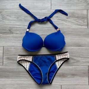 Vintage Victoria’s Secret Blue Bikini Set